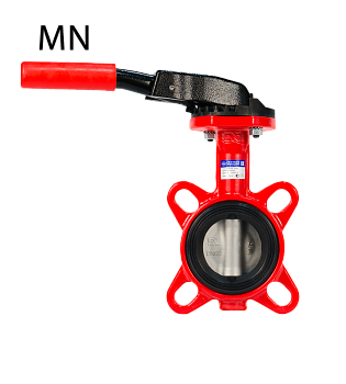 ГРАНВЭЛ®  Затвор Поворотный Дисковый  ЗПТЛ - FLN(w)-5-125-MRR-НТ, Ду125, Ру16, межфланцевый, рукоятк